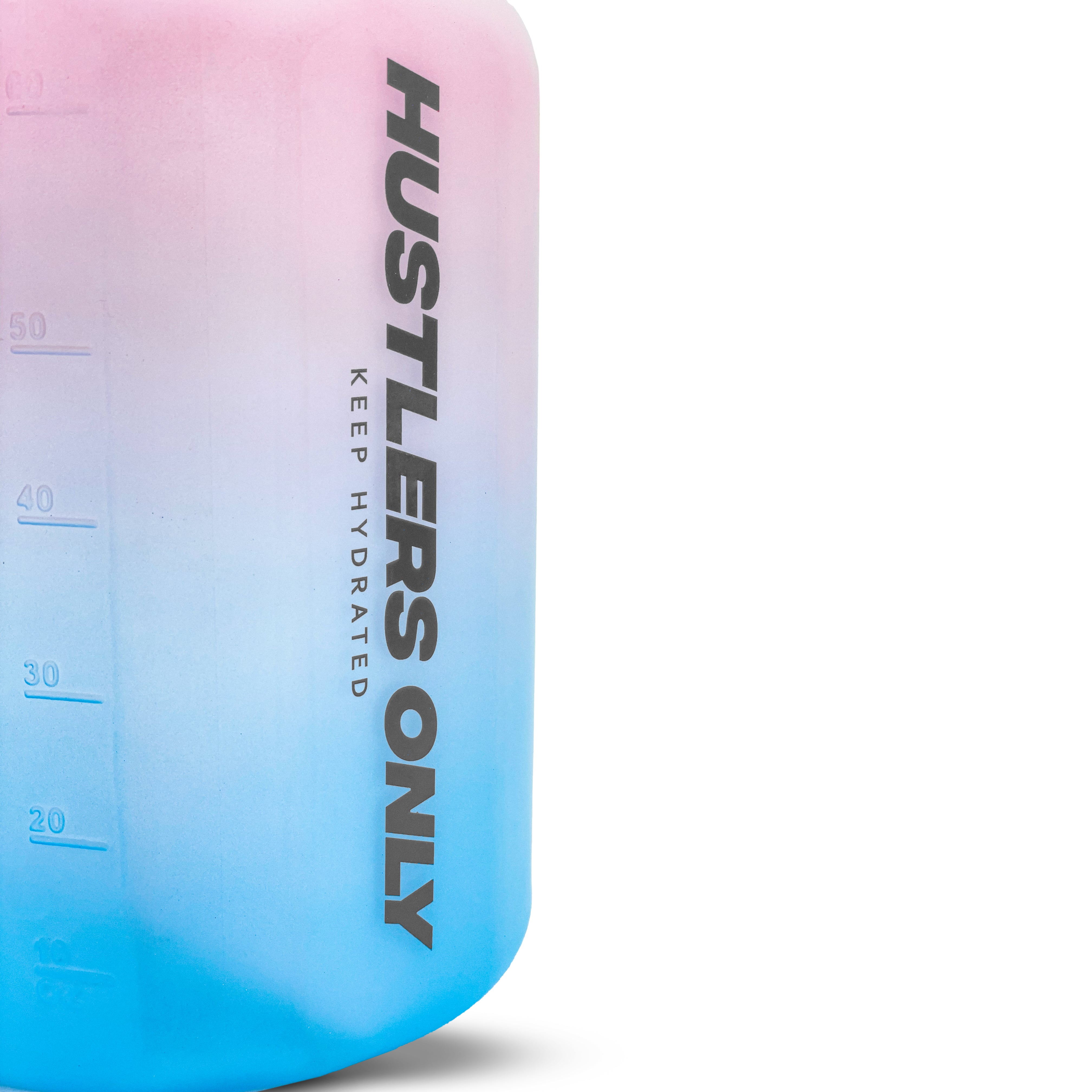 OG 2.2 Liter Water Bottle with Straw - Pink/Blue