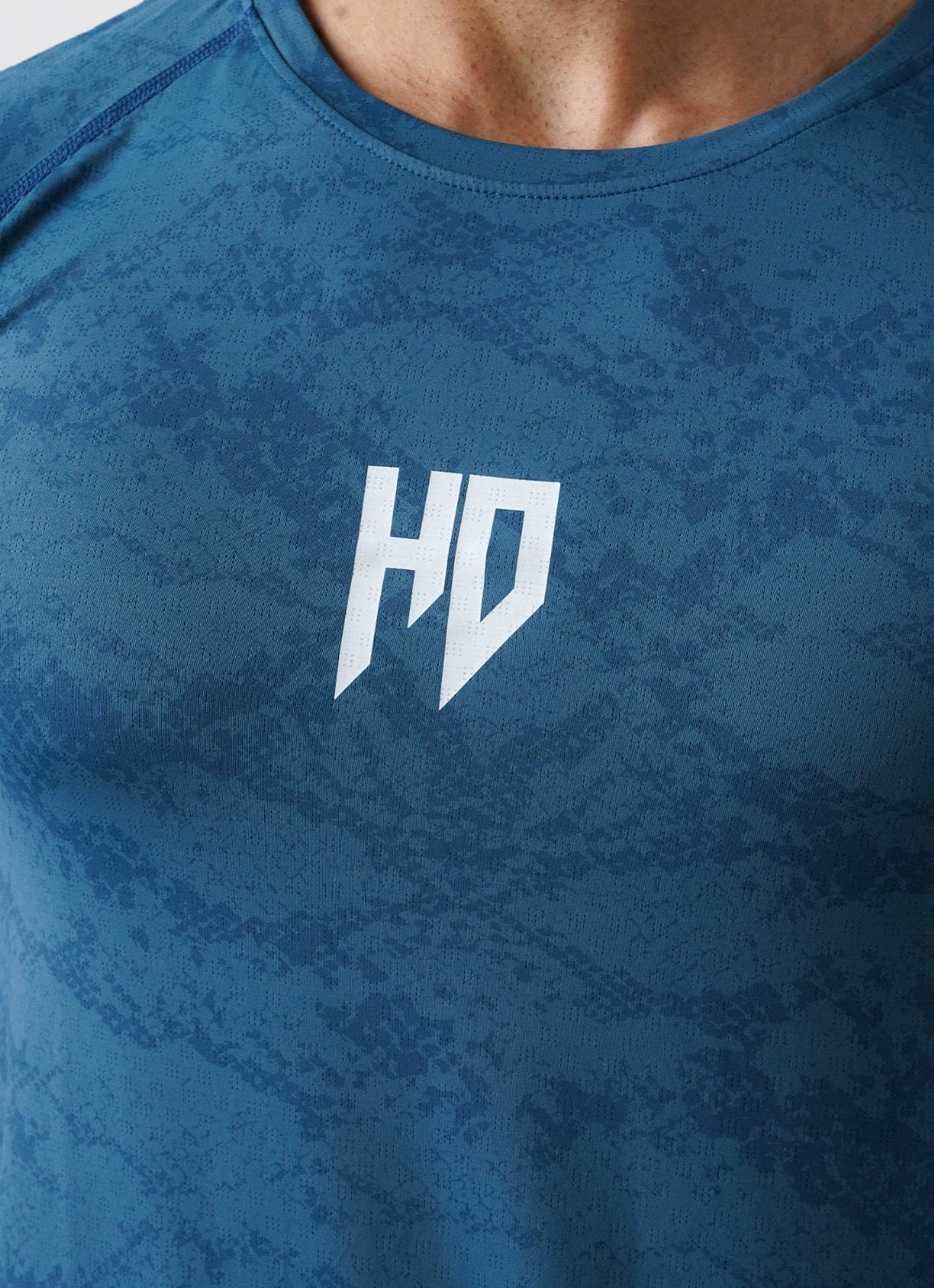 Statement Muscle Tshirt - Atlantic Blue