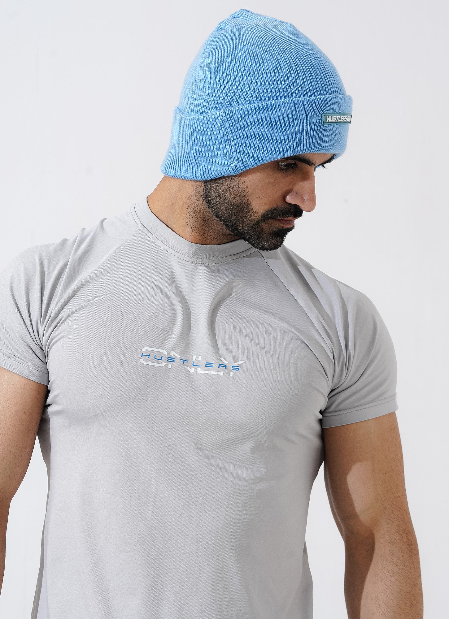 Knitted Beanie - Sky Blue
