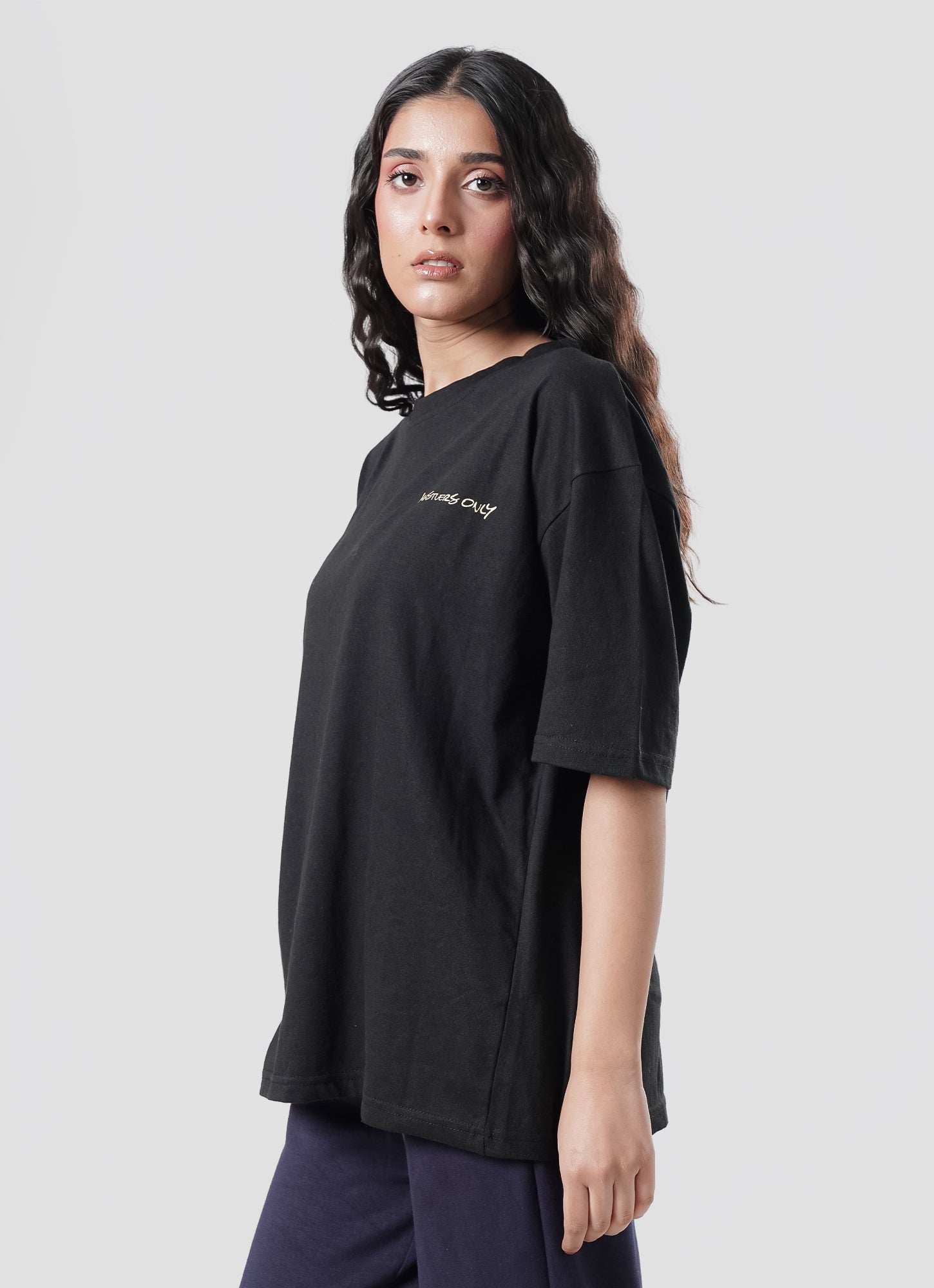 Graffiti Oversized T-Shirt - Black