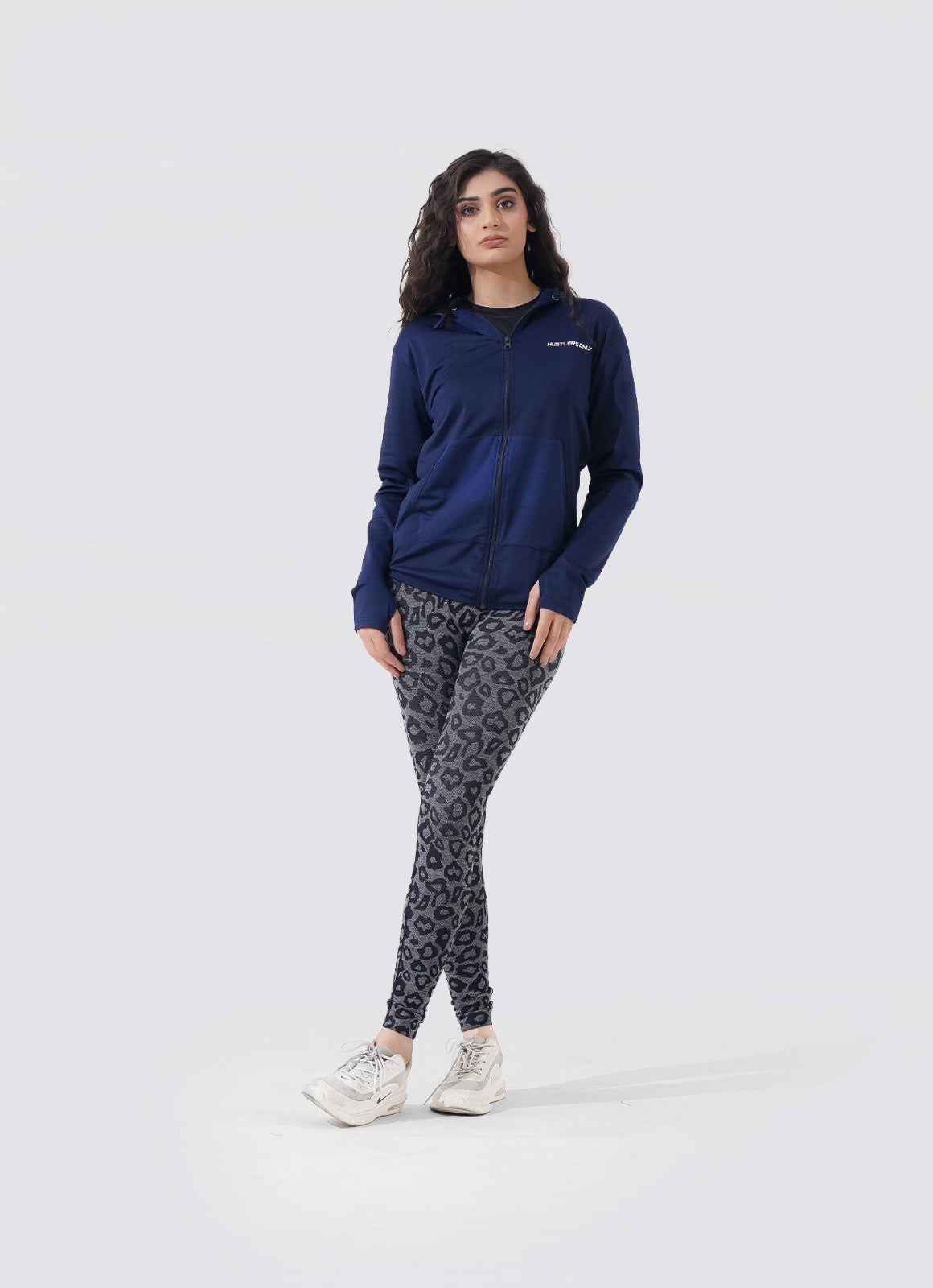 Women Sleek Hoodie - Navy