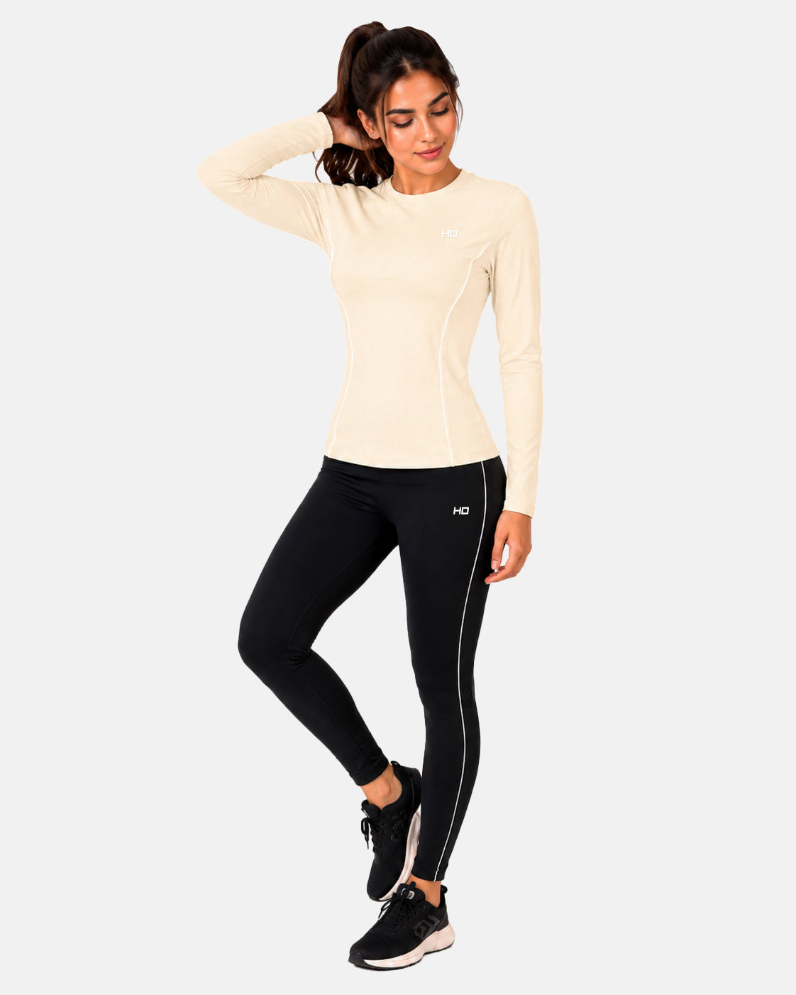 Nova Compression T-Shirt - Beige