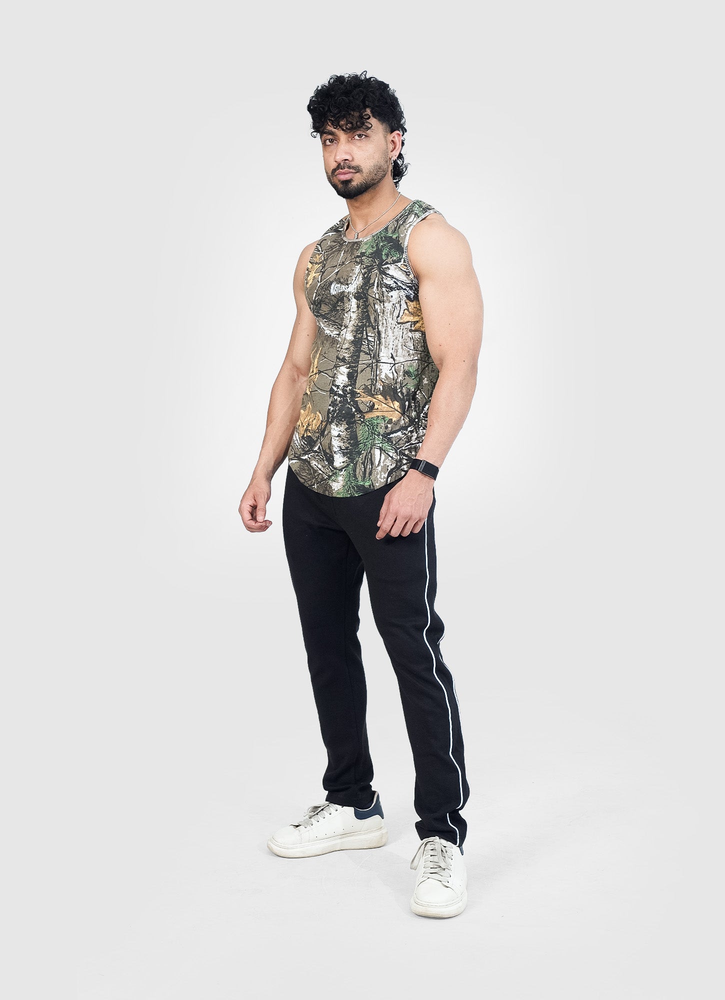 Ribbed Tank - Green Woodland
