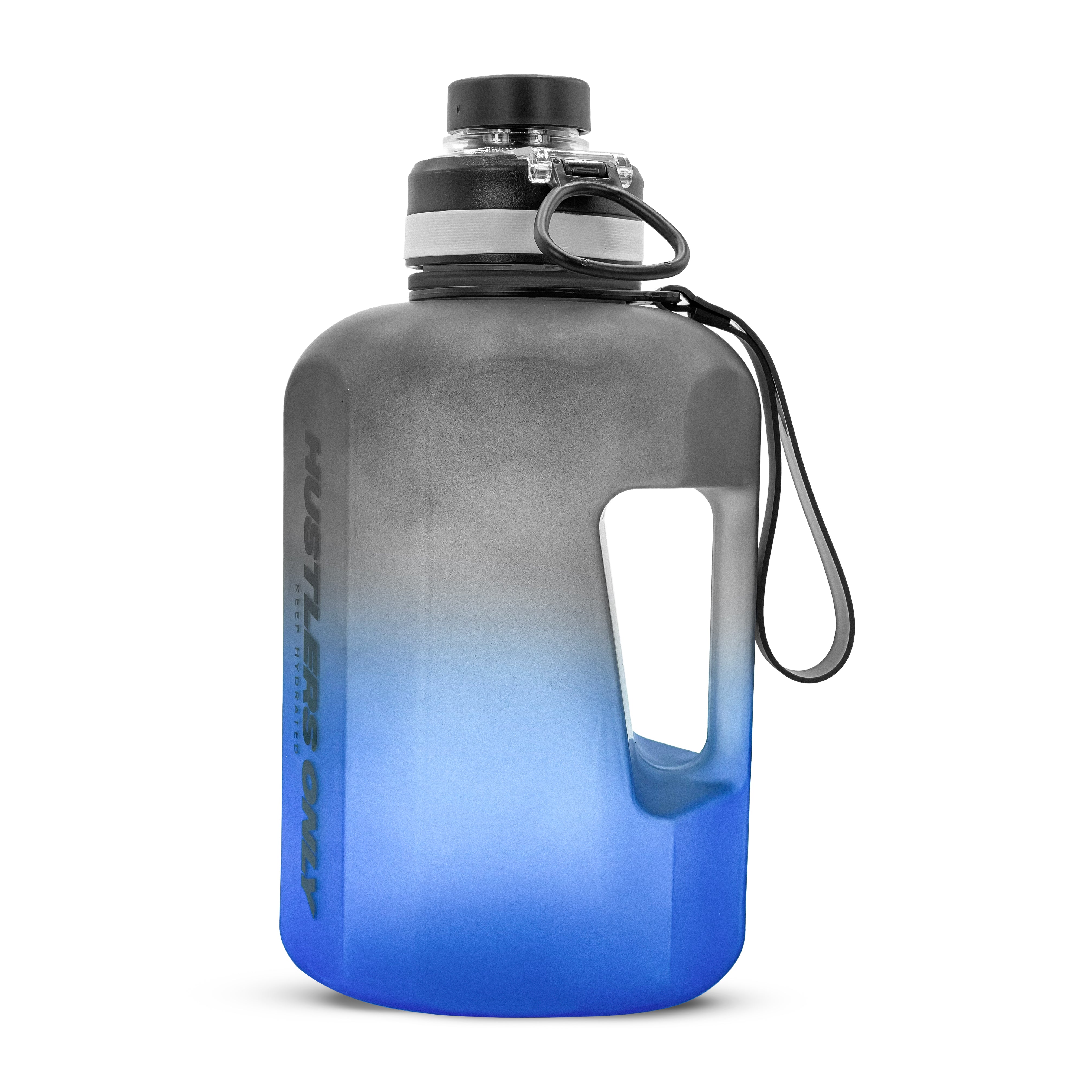 OG 2.2 Liter Water Bottle with Straw - Black/Blue