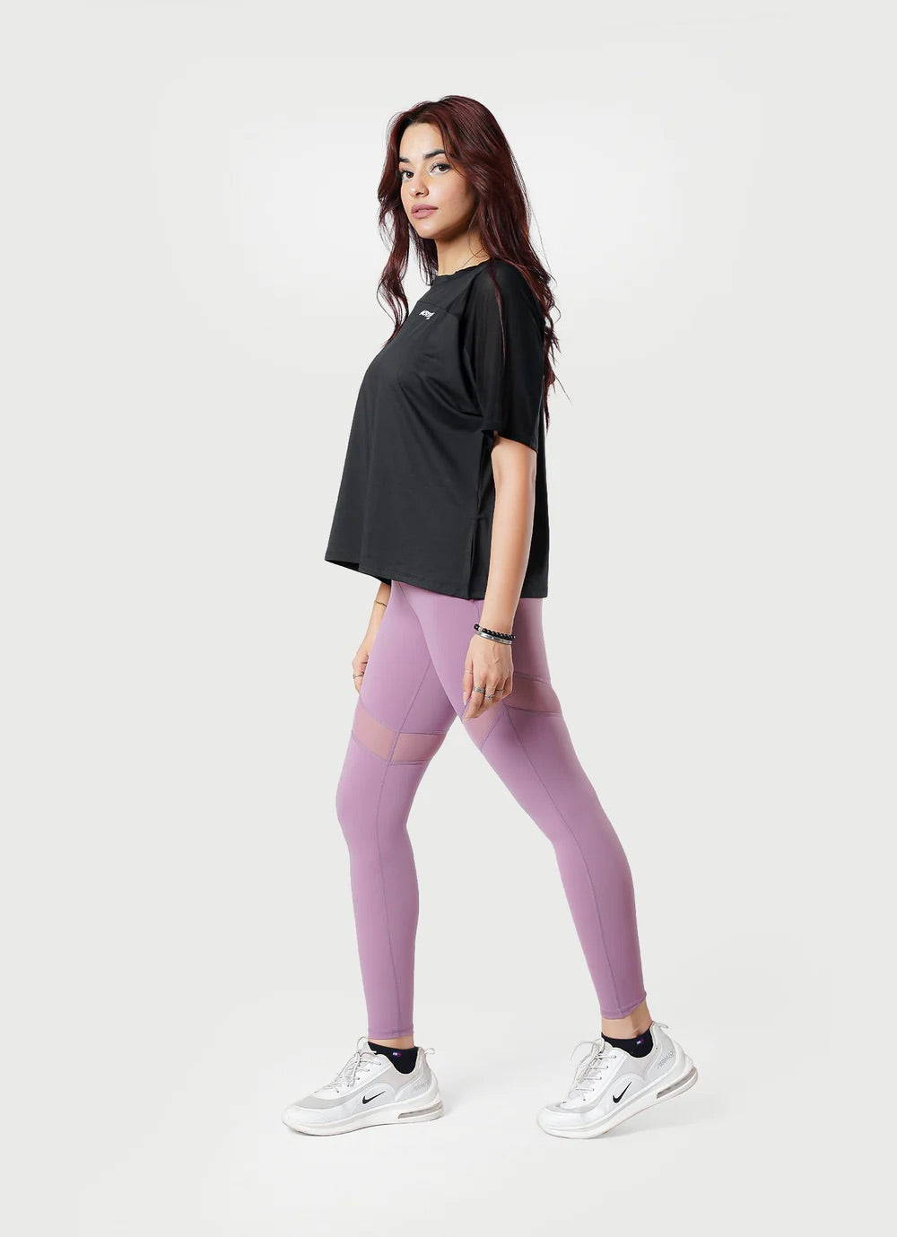 Breeze T-Shirt With Mesh Black For Women | HustlersOnlyUK
