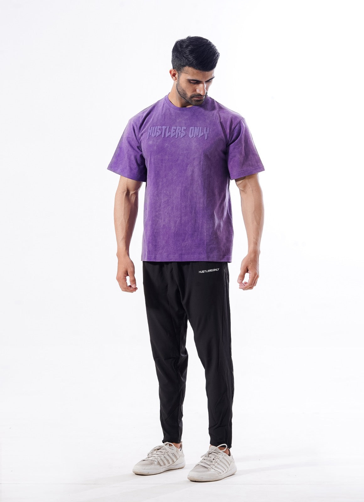 Drippy Acid Wash Purple T-shirt For Men | HustlersOnlyUK