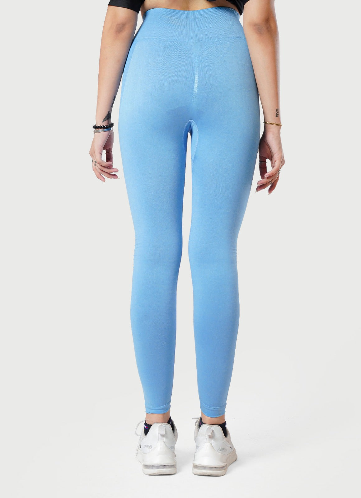 Electric Blue Seamless Leggings For Women | HustlersOnlyUK