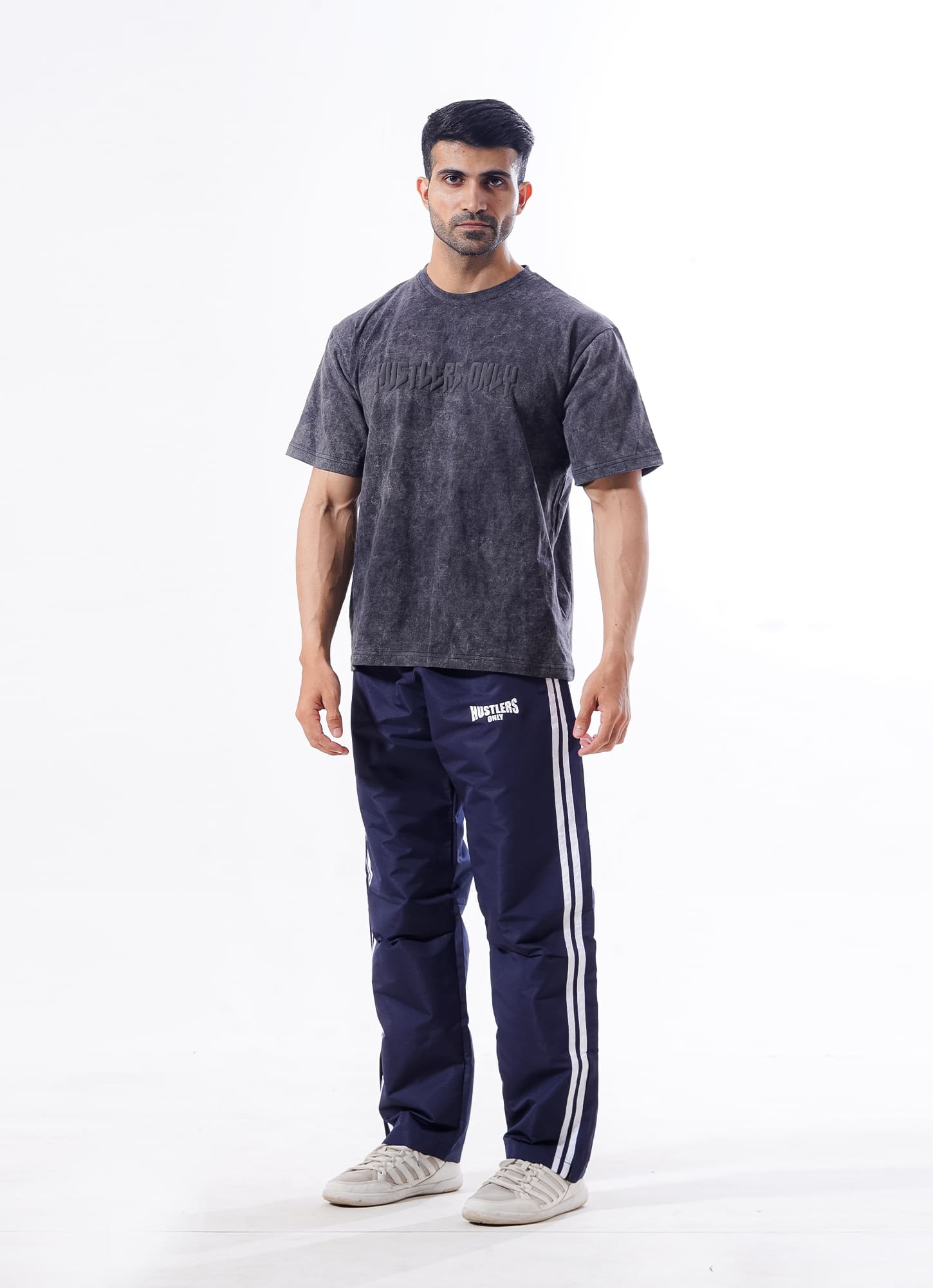 Navy Hercules Track Pants For Men | HustlersOnlyUK