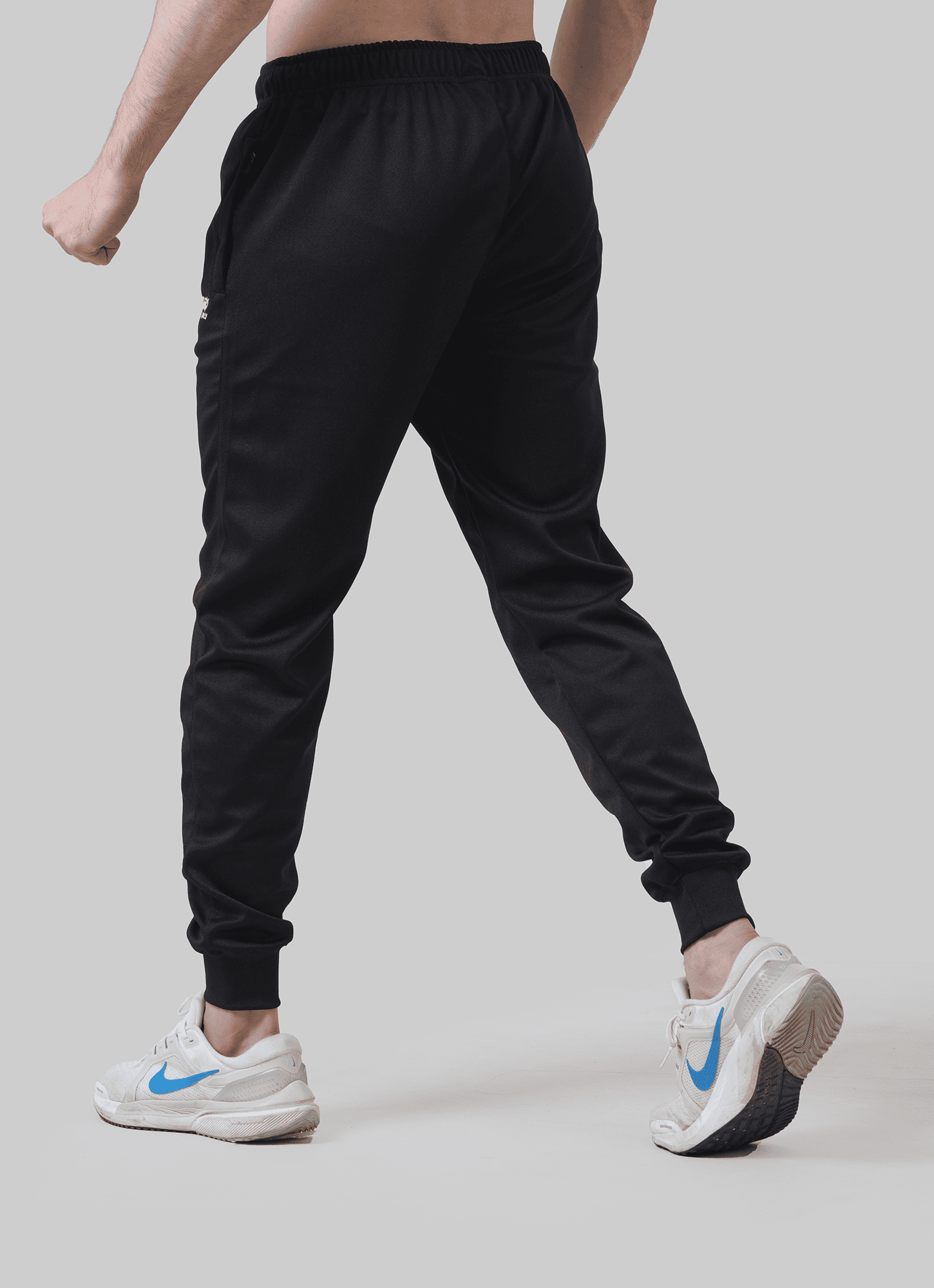 Men's Black & Blue Iconic Tracksuit Bottom | HustlersOnlyUK
