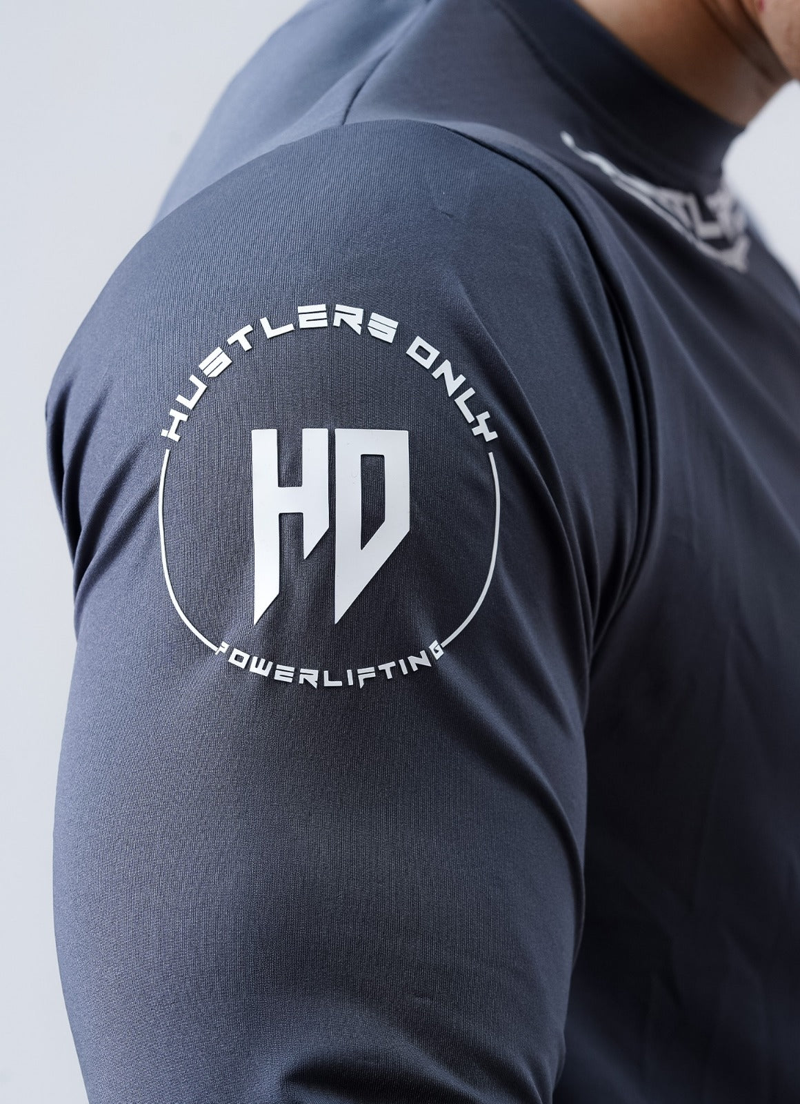 Powerlifting Full Sleeves Shirt - Steel Grey