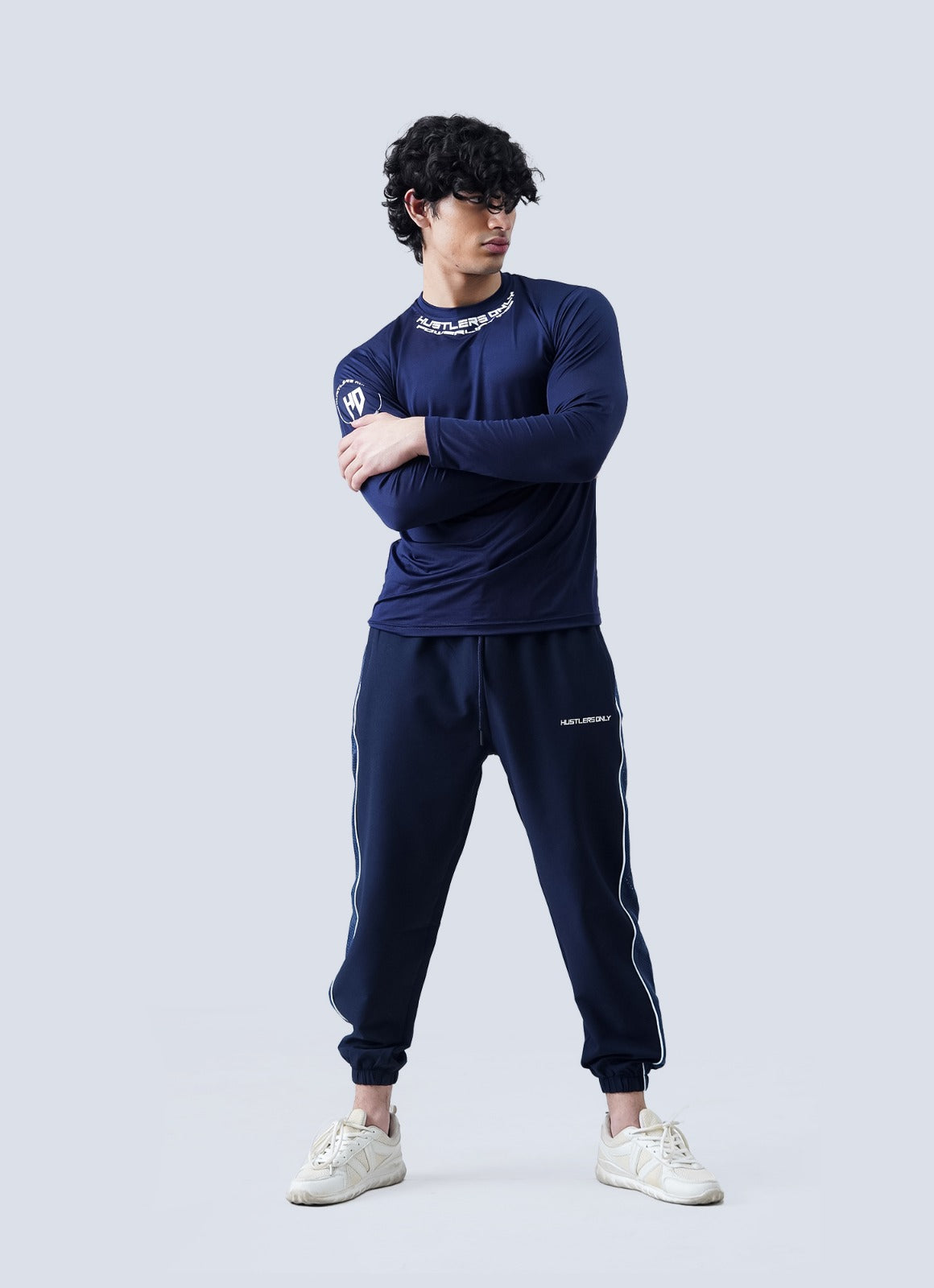 Powerlifting Full Sleeves Shirt - Navy