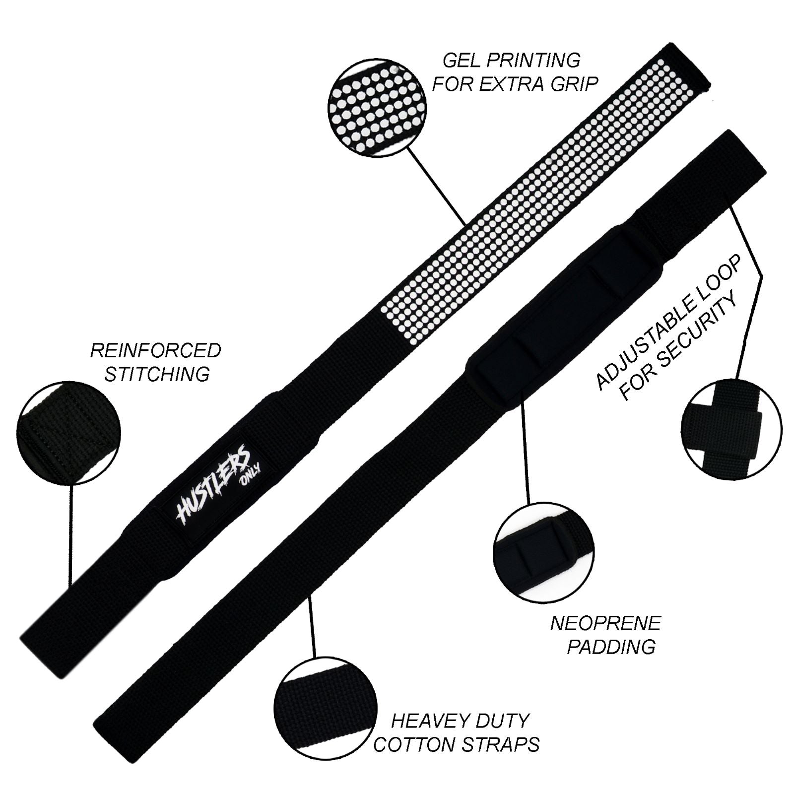 Polka Dot Lifting Straps For Gym | HustlersOnlyUK