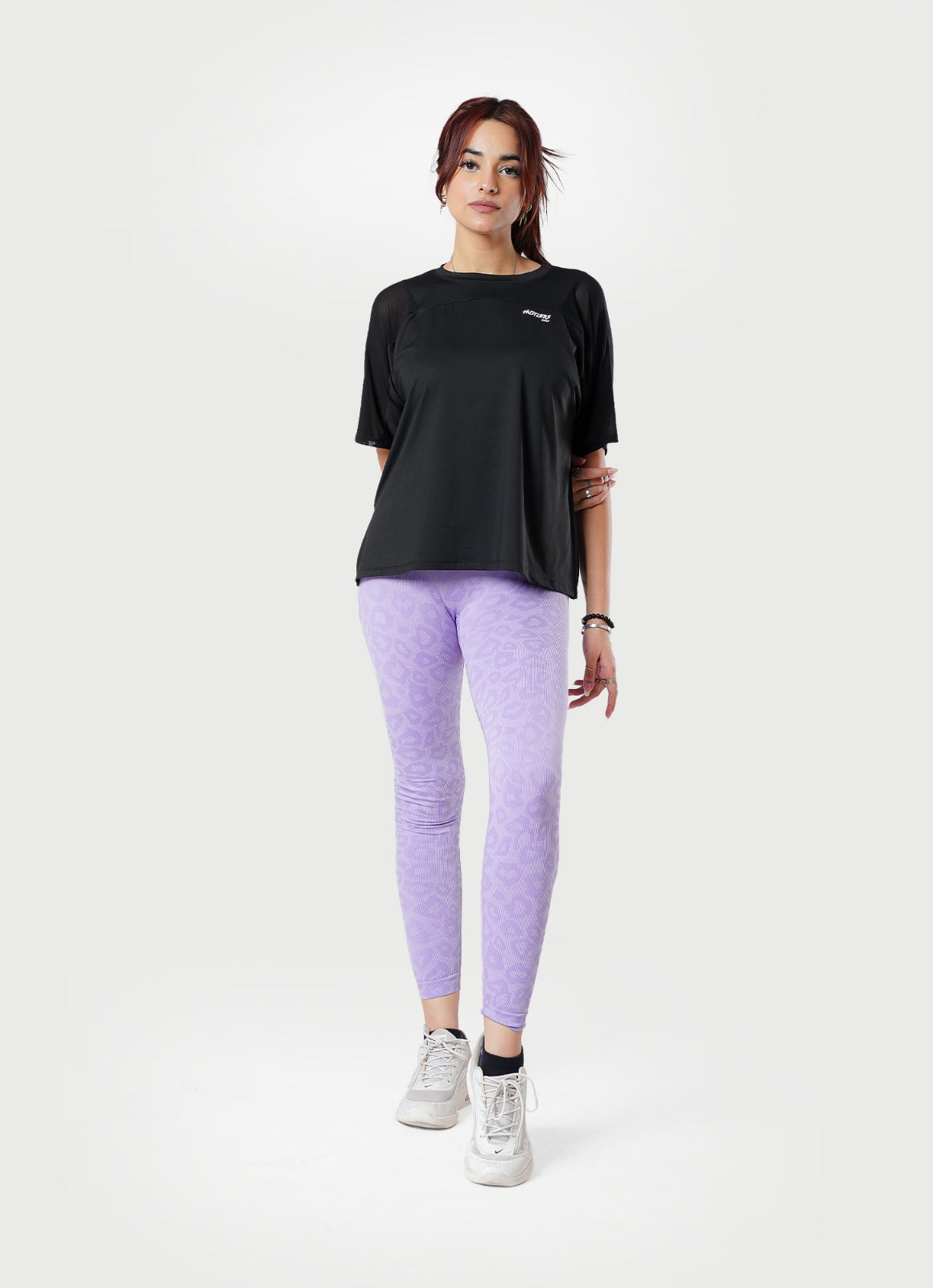 Lavender Safari Seamless Leggings For Women | HustlersOnlyUK