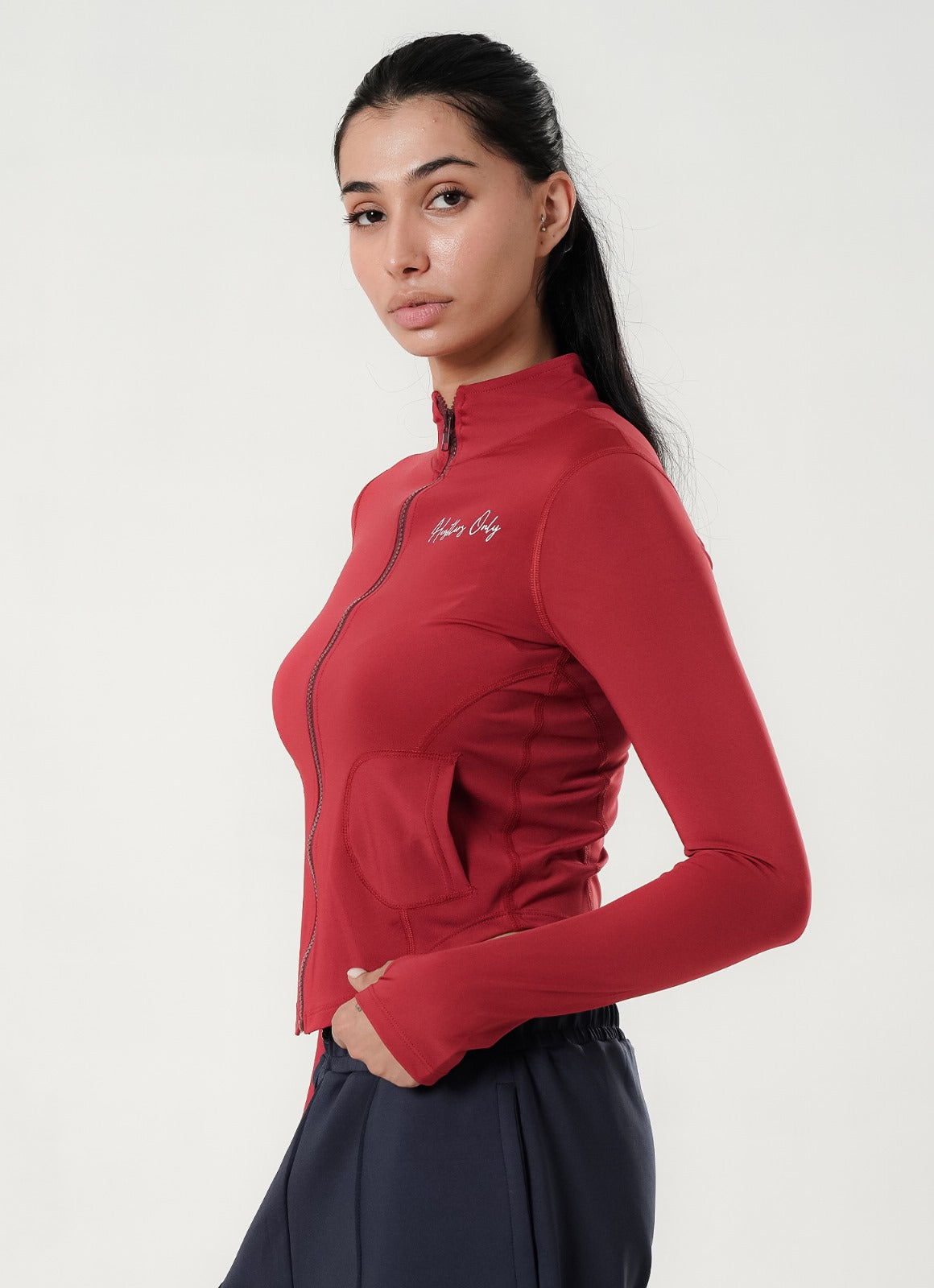Stamina Zipper Top - Red