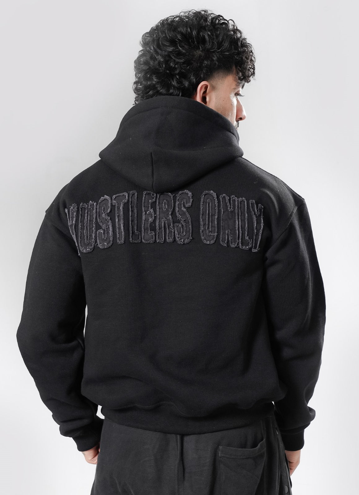 Crude Oversized Hoodie - Black