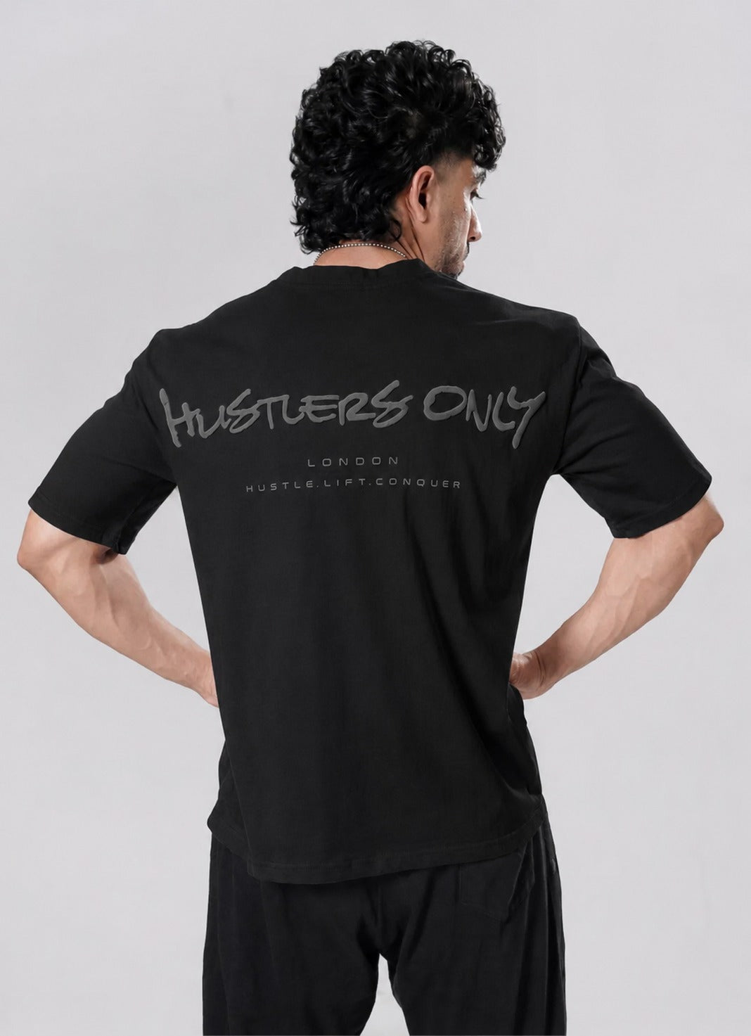 Graffiti Oversized T-Shirt - Blackout
