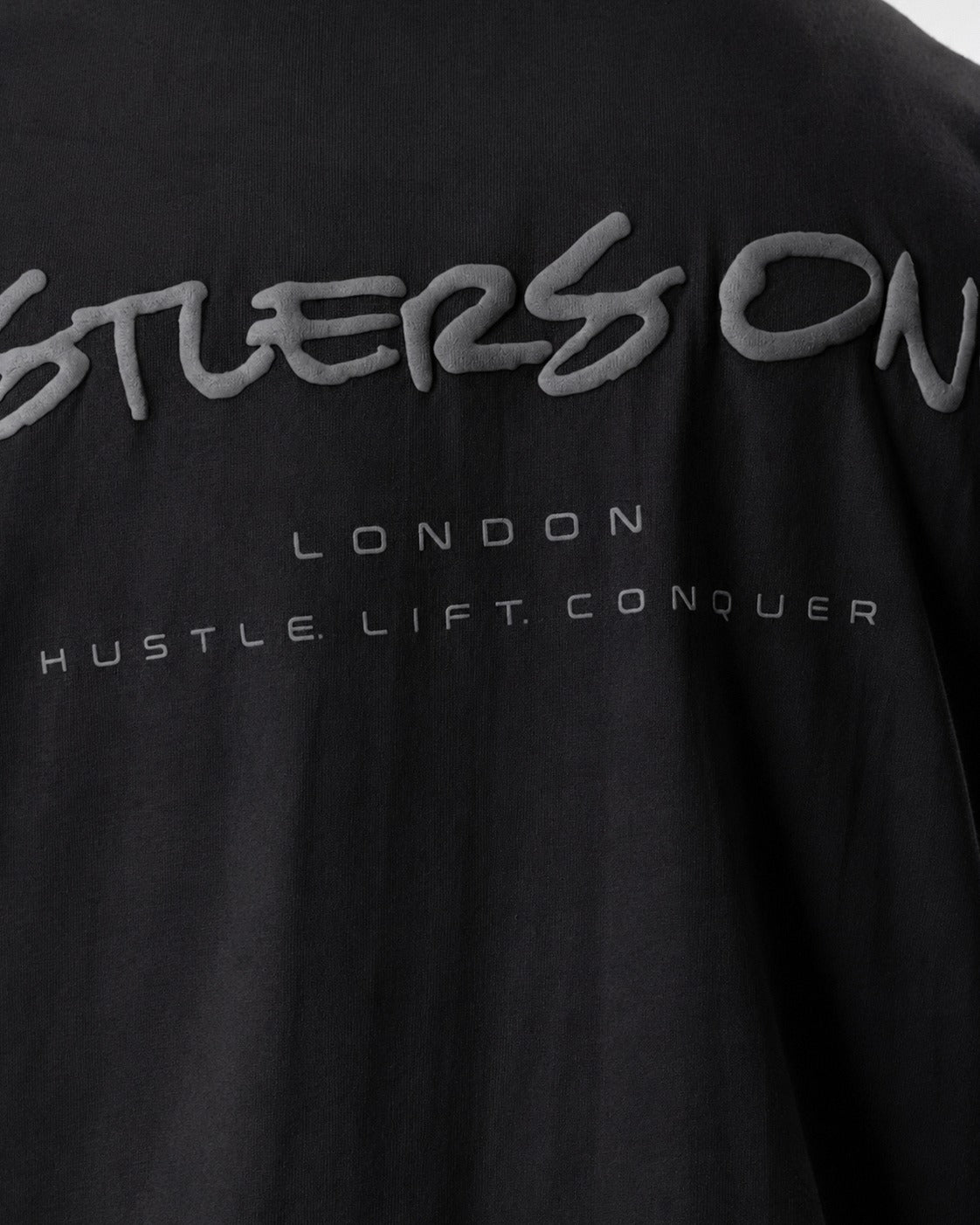 Graffiti Oversized T-Shirt - Blackout.