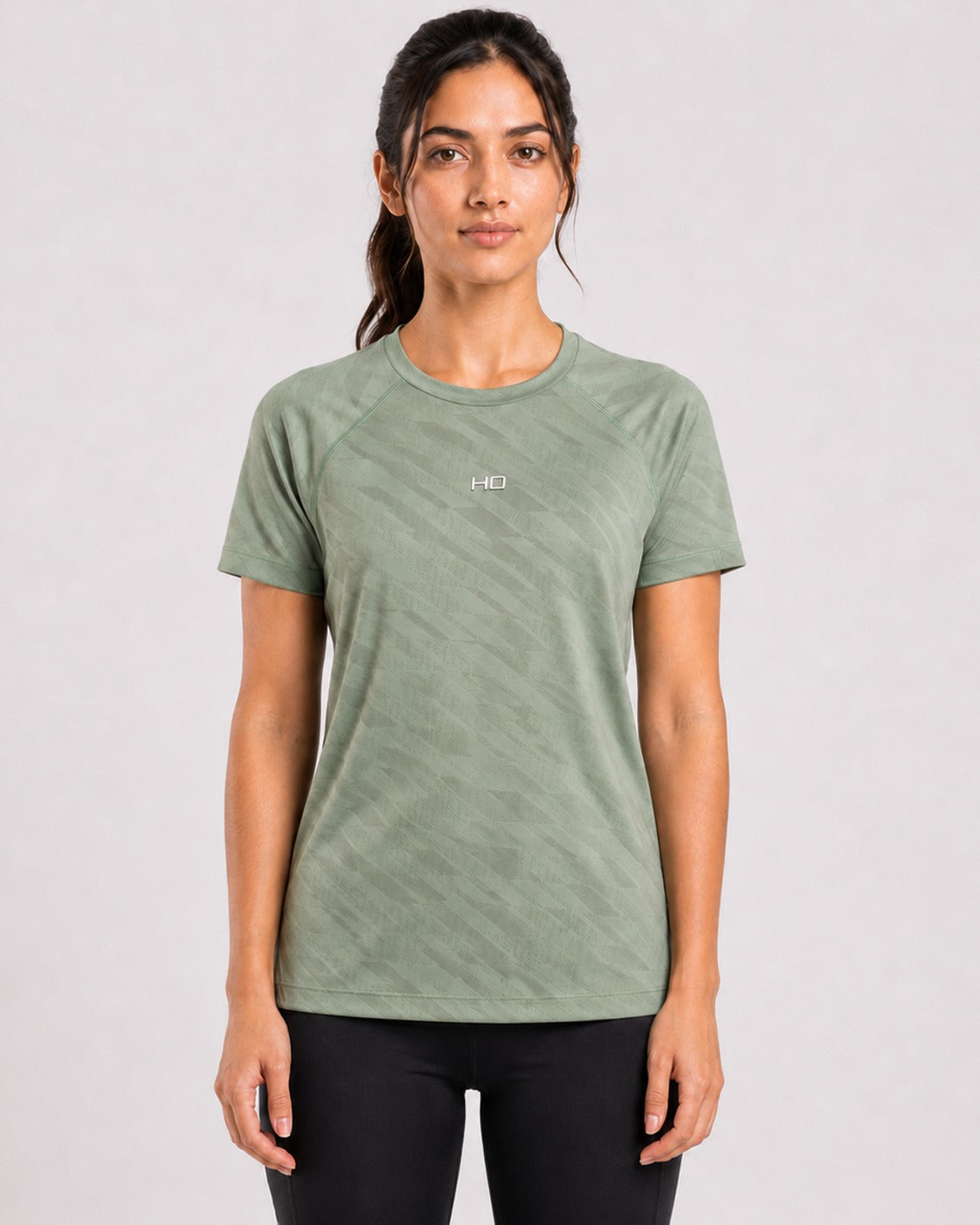 Hybrid Running T-Shirt - Light Green.