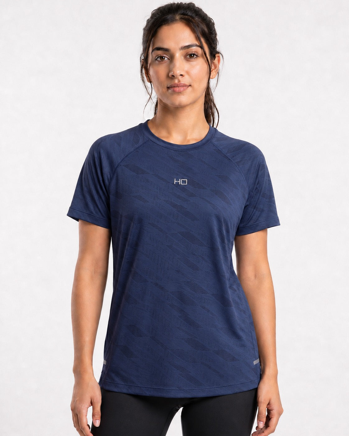 Hybrid Running T-Shirt - Navy.