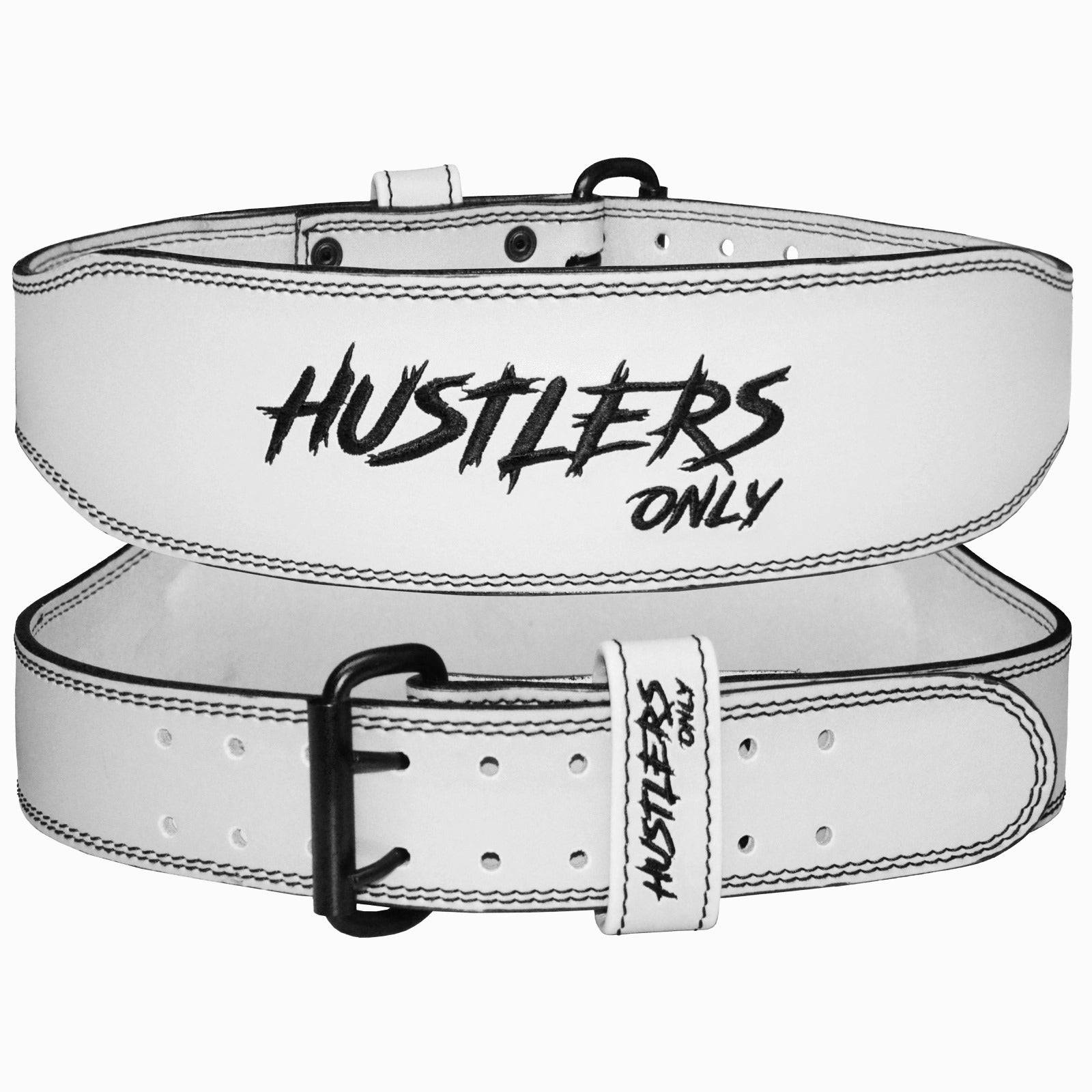 Weightlifting Prong  Belt - White