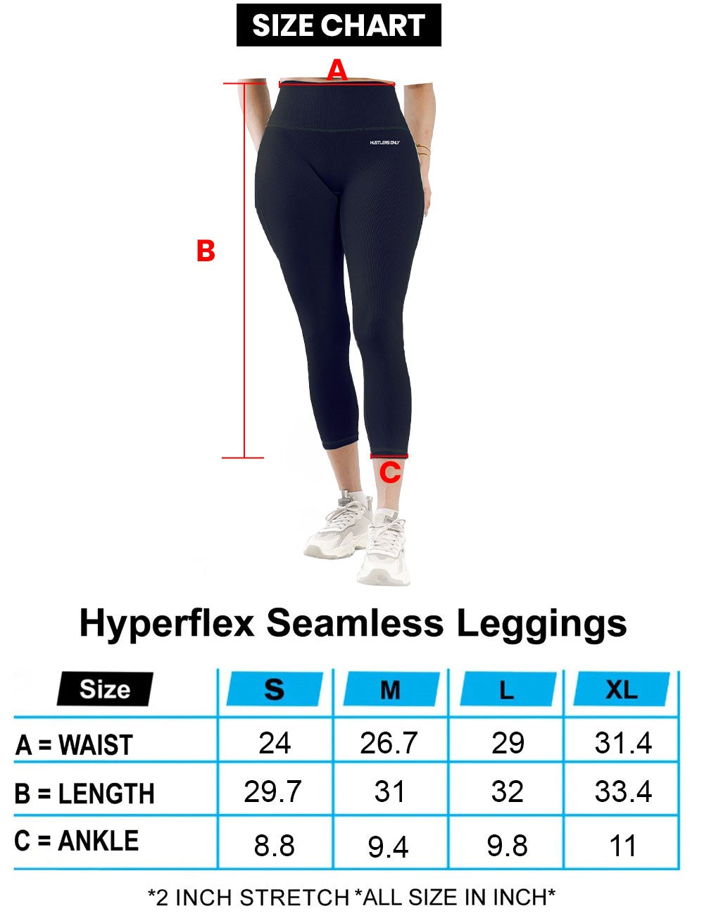 Hyperflex Seamless Leggings - Navy