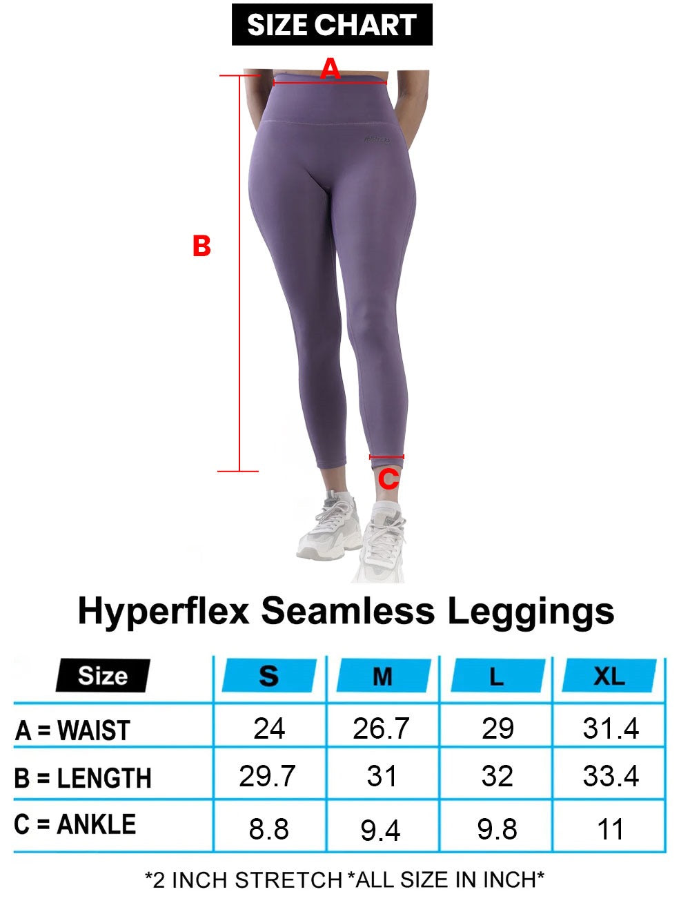Hyperflex Seamless Leggings - Purple