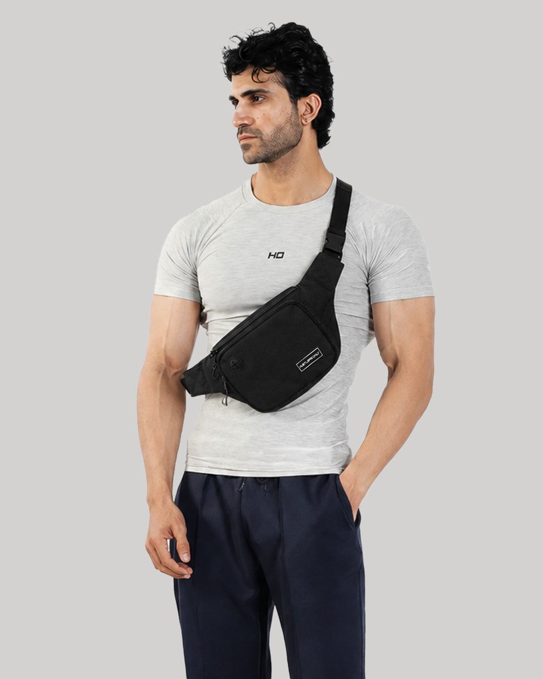 Cross Body Utility Bag - Black