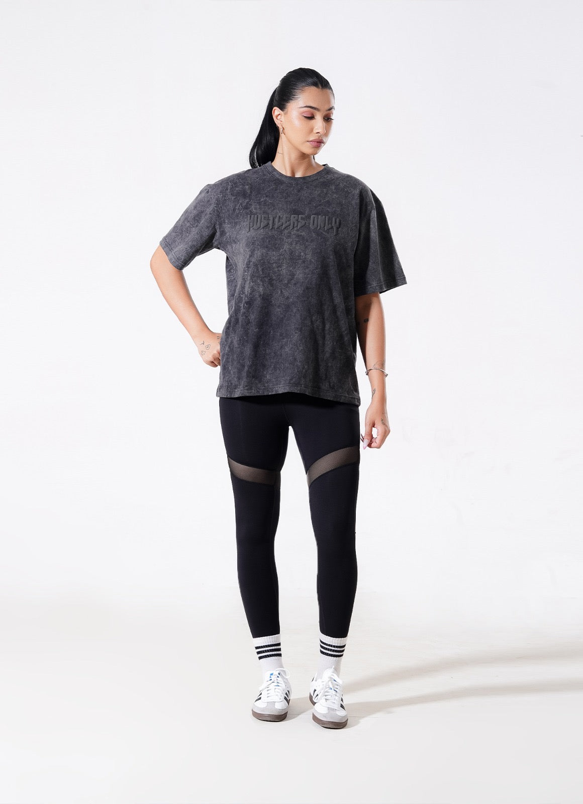 Drippy Acid Wash Tshirt - Black