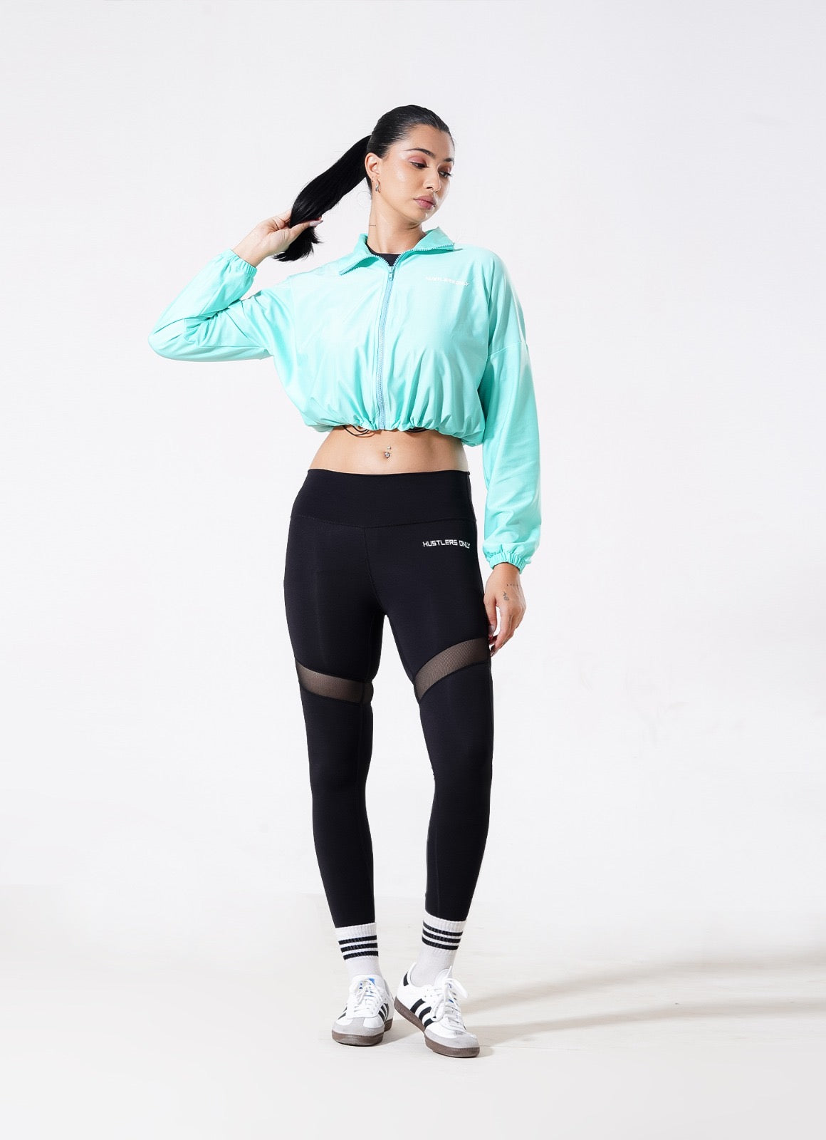 Pursue Zipper Top - Sea Green