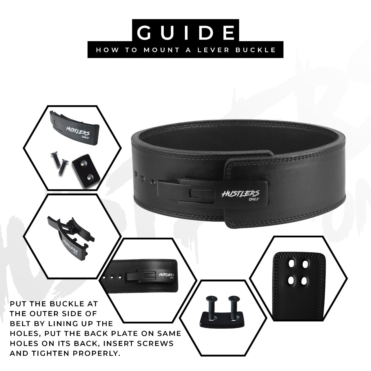 10mm Premium Weightlifting lever Belt-Black