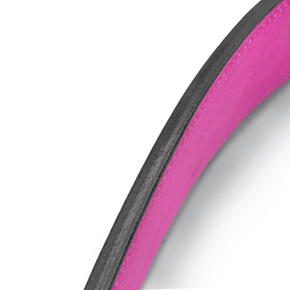 10mm Suede Leather Lever Belt - Barbie Pink