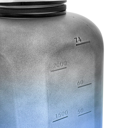 OG 2.2 Liter Water Bottle with Straw - Black/Blue