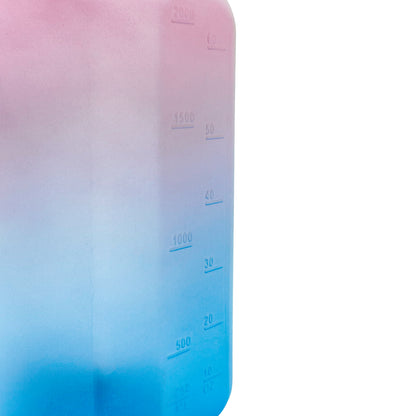 OG 2.2 Liter Water Bottle with Straw - Pink/Blue