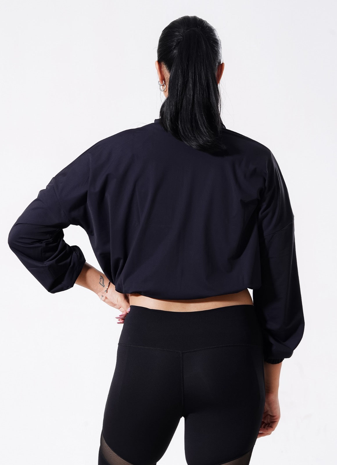 Pursue Zipper Top - Black