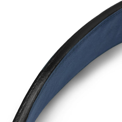 10mm Suede Leather Lever Belt - Blue