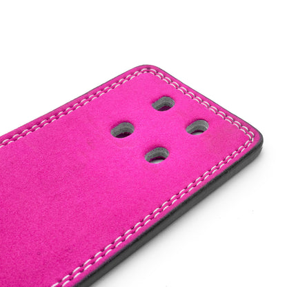10mm Suede Leather Lever Belt - Barbie Pink