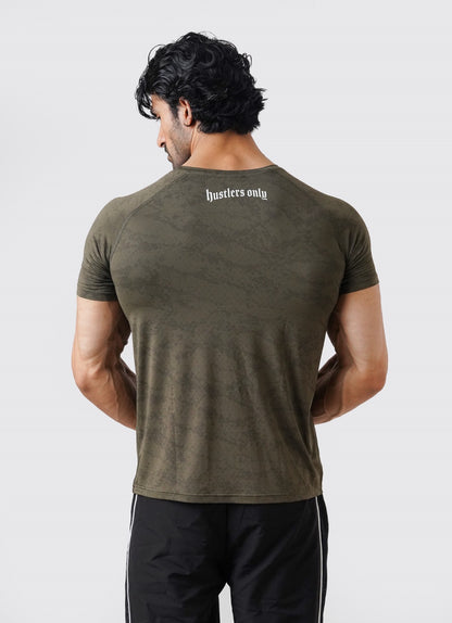 Statement Muscle Tshirt - Olive