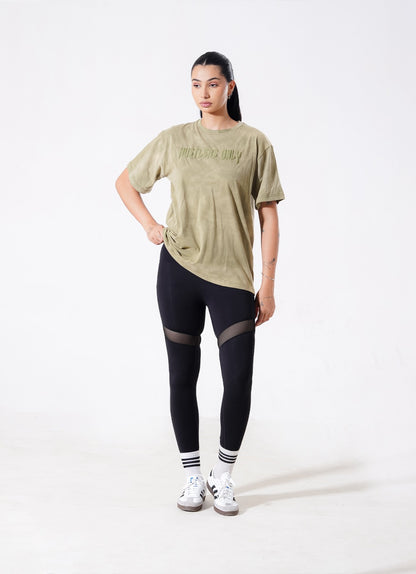 Drippy Acid Wash Tshirt - Green