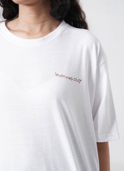 Graffiti Oversized T-Shirt - White