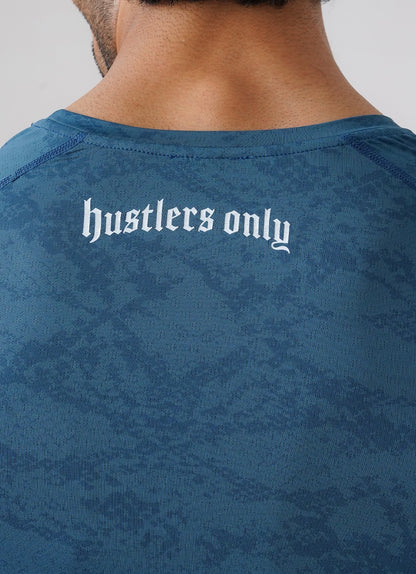 Statement Muscle Tshirt - Atlantic Blue
