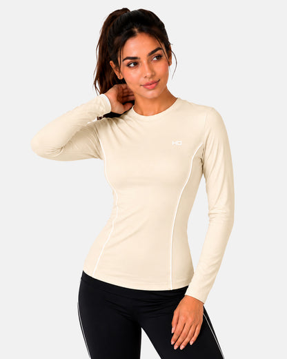 Nova Compression T-Shirt - Beige