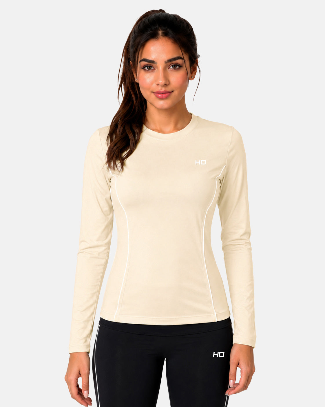 Nova Compression T-Shirt - Beige