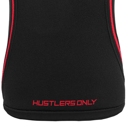 7mm Metal Knee Sleeves - Black with Red Stripes