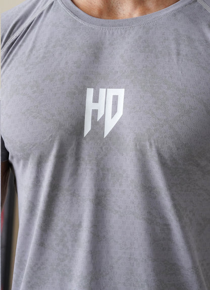 Statement Muscle Tshirt - Steel Grey