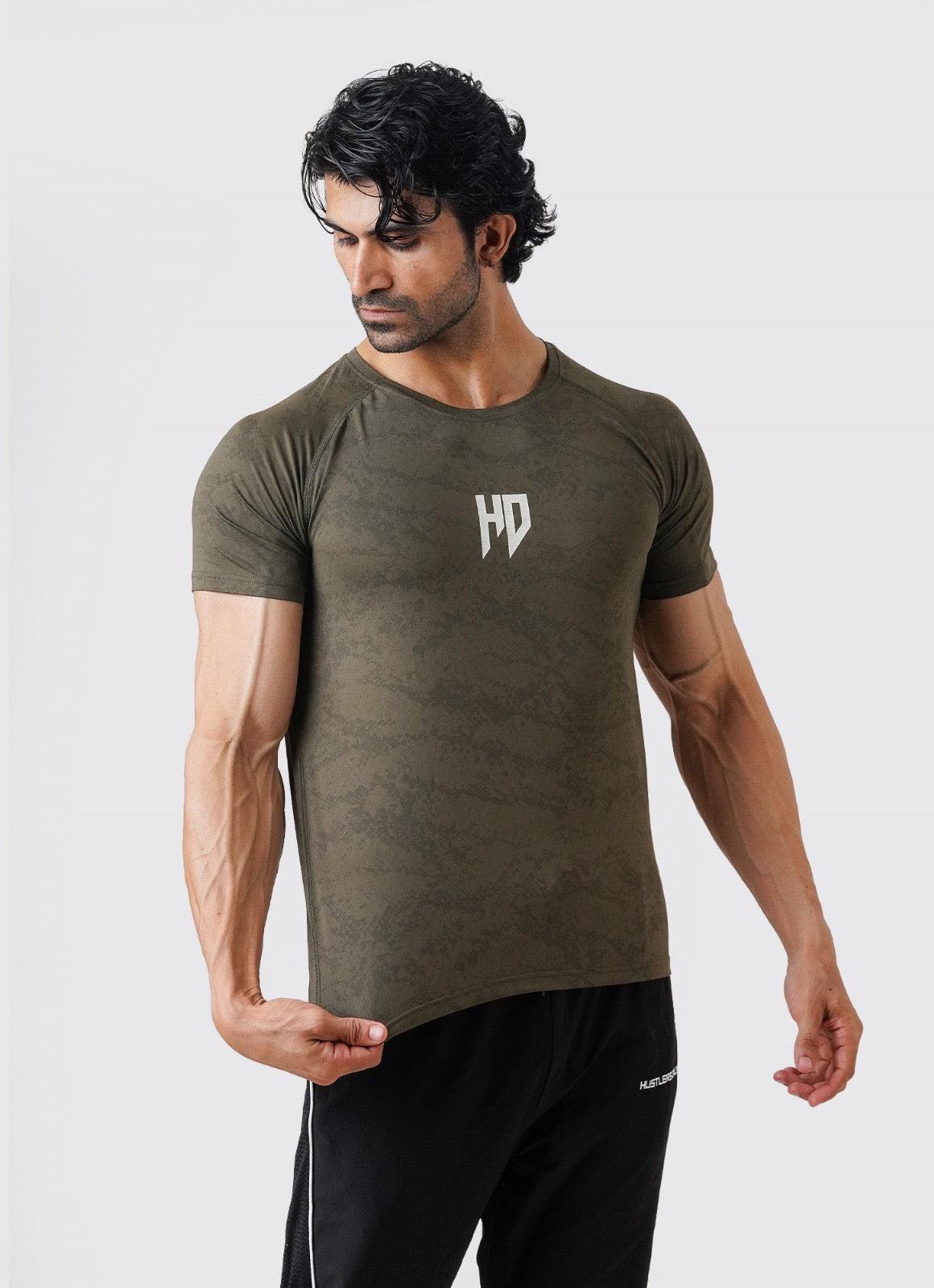 Statement Muscle Tshirt - Olive