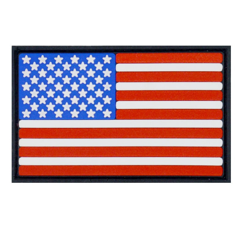 3D Rubber American Flag Velcro Patch | Hustlers Only UK