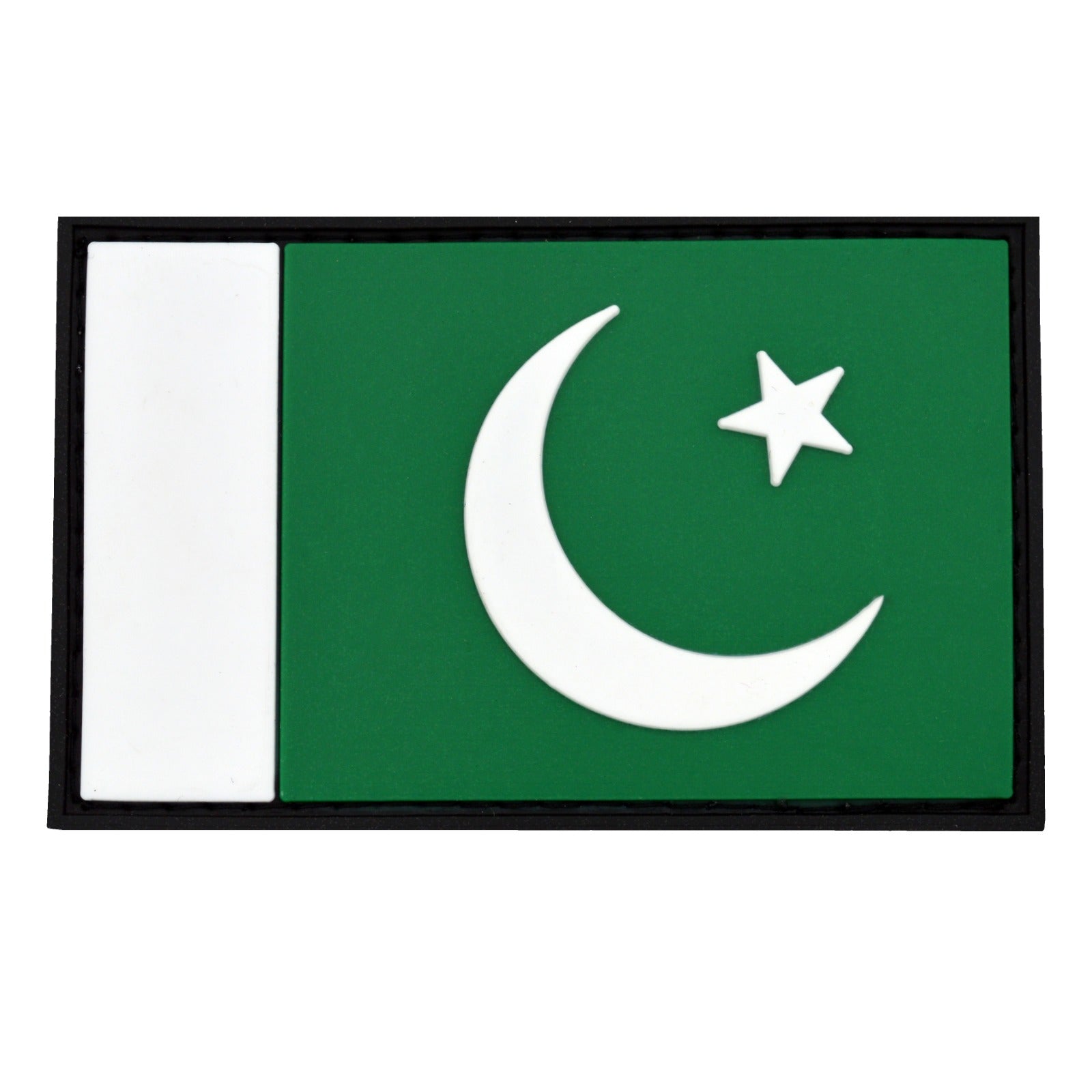 3D Rubber Pakistan Flag Velcro Patch | Hustlers Only UK