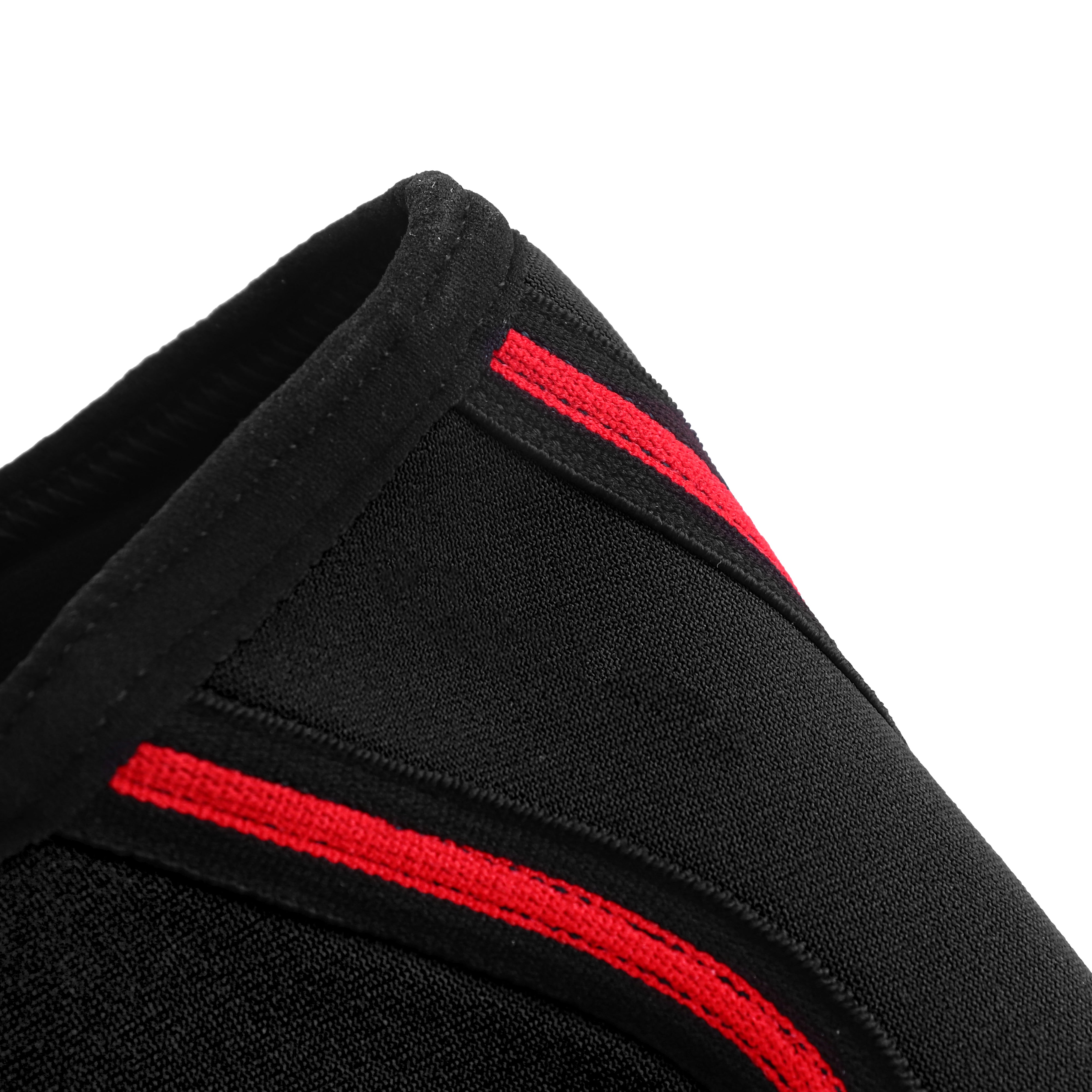 7mm Metal Knee Sleeves - Black with Red Stripes