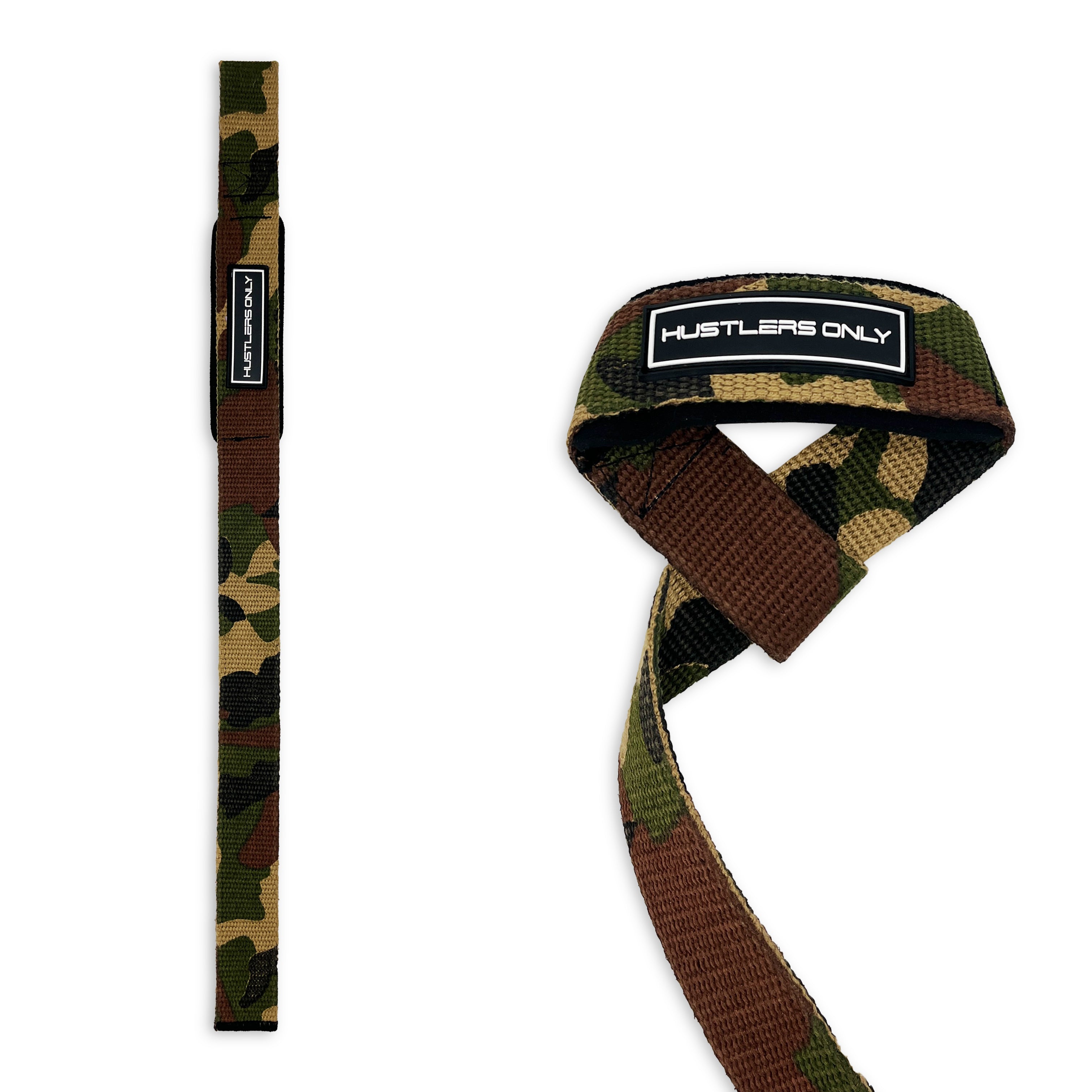 Lifting Straps - Green Camo