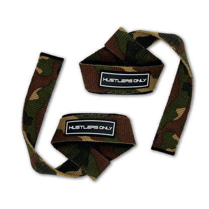 Lifting Straps - Green Camo